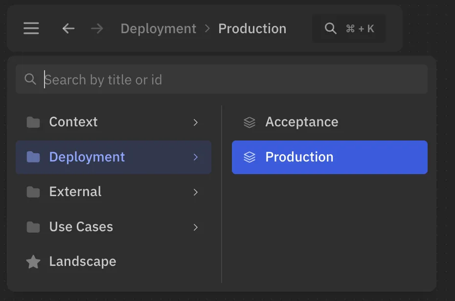 organize views
